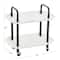 Hello Honey® Main + Mesa™ 2-Tier Modern Plastic and Metal Trolley